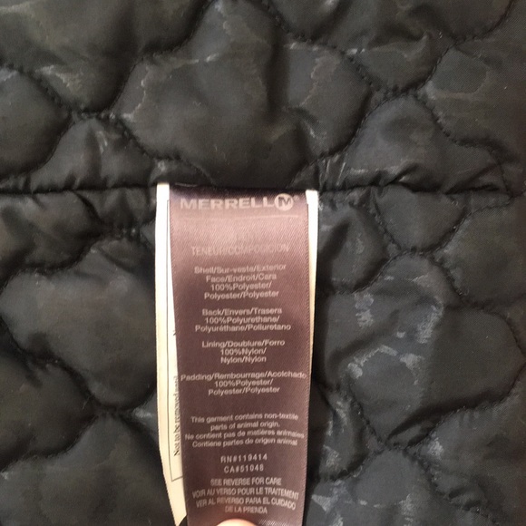 Merrell Grey Lined Warm Winter Coat Size M - Picture 8 of 9